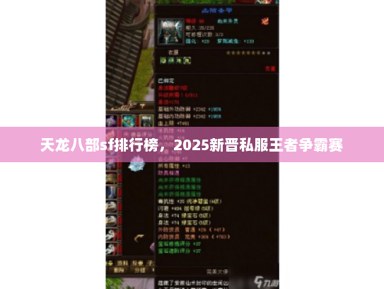 天龙八部sf排行榜，2025新晋私服王者争霸赛